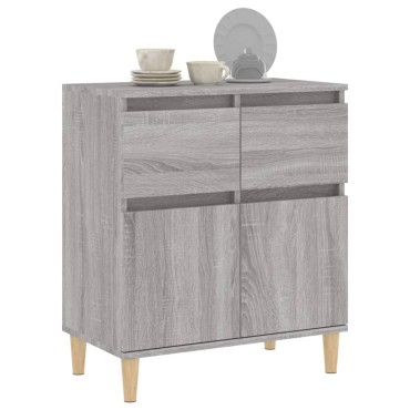 vidaXL Ντουλάπι Γκρι Sonoma 60x35x70cm από Επεξεργασμένο Ξύλο 1 τεμ.