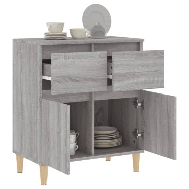 vidaXL Ντουλάπι Γκρι Sonoma 60x35x70cm από Επεξεργασμένο Ξύλο 1 τεμ.