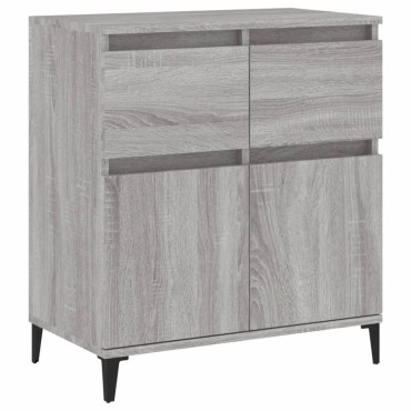 vidaXL Ντουλάπι Γκρι Sonoma 60x35x70cm από Επεξεργασμένο Ξύλο 1 τεμ.