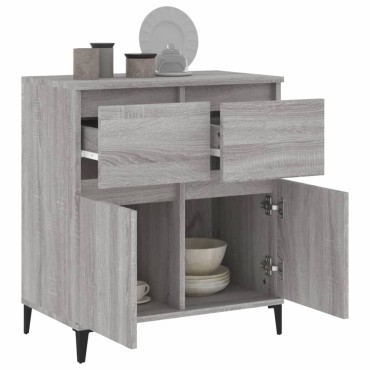 vidaXL Ντουλάπι Γκρι Sonoma 60x35x70cm από Επεξεργασμένο Ξύλο 1 τεμ.