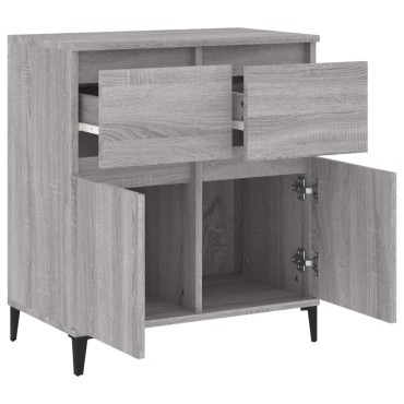 vidaXL Ντουλάπι Γκρι Sonoma 60x35x70cm από Επεξεργασμένο Ξύλο 1 τεμ.
