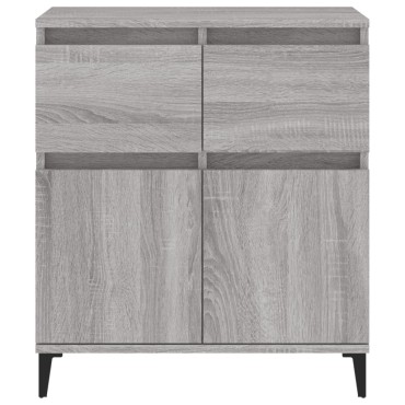vidaXL Ντουλάπι Γκρι Sonoma 60x35x70cm από Επεξεργασμένο Ξύλο 1 τεμ.