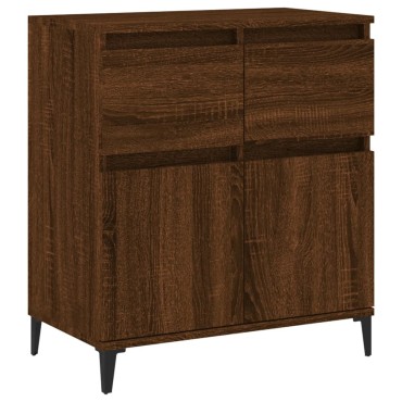 vidaXL Μπουφές Καφέ Δρυς 60x35x70cm από Επεξεργασμένο Ξύλο 1 τεμ.