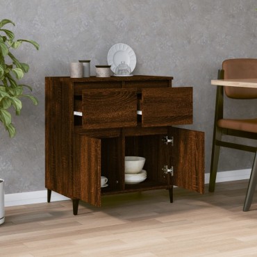 vidaXL Μπουφές Καφέ Δρυς 60x35x70cm από Επεξεργασμένο Ξύλο 1 τεμ.
