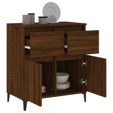 vidaXL Μπουφές Καφέ Δρυς 60x35x70cm από Επεξεργασμένο Ξύλο 1 τεμ.