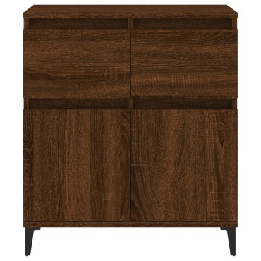 vidaXL Μπουφές Καφέ Δρυς 60x35x70cm από Επεξεργασμένο Ξύλο 1 τεμ.