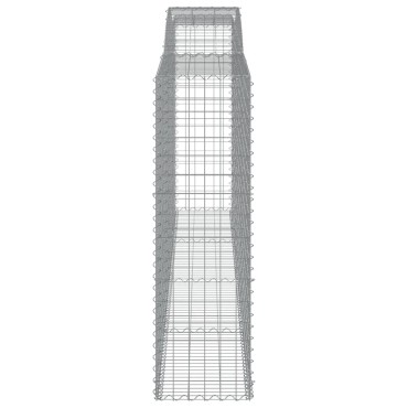 vidaXL Συρματοκιβώτια Τοξωτά 9 τεμ. 400x50x160/180 εκ. Γαλβαν. Ατσάλι