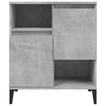 vidaXL Ντουλάπια 3 τεμ. Γκρι Σκυροδέματος 60x35x70cm Επεξεργ. Ξύλο