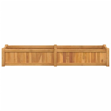 vidaXL Ζαρντινιέρα Υπερυψωμένη 150 x 30 x 25 εκ. από Μασίφ Ξύλο Teak
