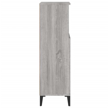 vidaXL Ντουλάπι Μπάνιου Γκρι Sonoma 30x30x100cm Επεξεργασμένο Ξύλο 1 τεμ.