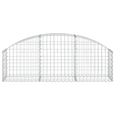 vidaXL Συρματοκιβώτιο Τοξωτό 150x30x40/60εκ. από Γαλβανισμένο Χάλυβα