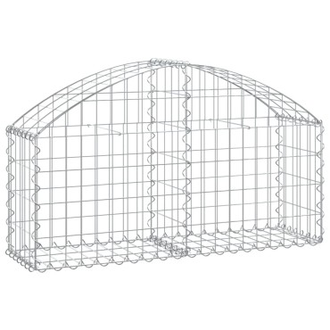 vidaXL Συρματοκιβώτιο Τοξωτό 100x30x40/60εκ. από Γαλβανισμένο Χάλυβα