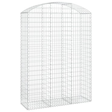 vidaXL Συρματοκιβώτιο Τοξωτό 150x50x200/220εκ. από Γαλβανισμένο Χάλυβα