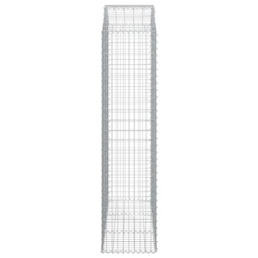 vidaXL Συρματοκιβώτιο Τοξωτό 150x50x200/220εκ. από Γαλβανισμένο Χάλυβα