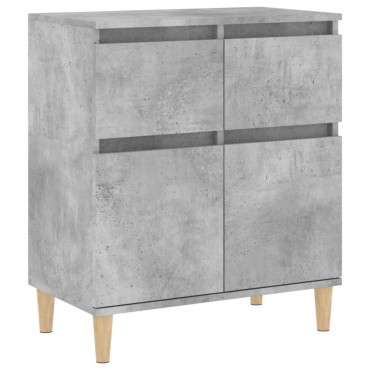 vidaXL Ντουλάπι Γκρι Σκυροδέματος 60x35x70cm Επεξεργασμένο Ξύλο 1 τεμ.