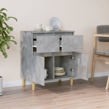 vidaXL Ντουλάπι Γκρι Σκυροδέματος 60x35x70cm Επεξεργασμένο Ξύλο 1 τεμ.