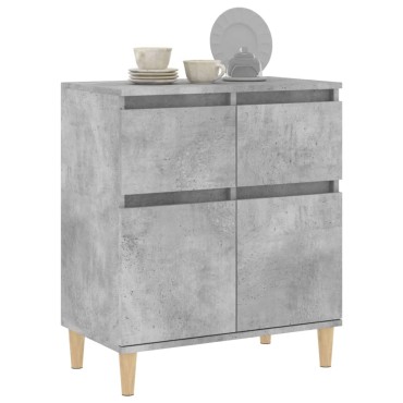 vidaXL Ντουλάπι Γκρι Σκυροδέματος 60x35x70cm Επεξεργασμένο Ξύλο 1 τεμ.