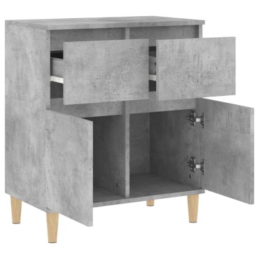 vidaXL Ντουλάπι Γκρι Σκυροδέματος 60x35x70cm Επεξεργασμένο Ξύλο 1 τεμ.
