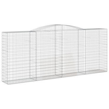 vidaXL Συρματοκιβώτια Τοξωτά 5 τεμ. 400x50x160/180 εκ. Γαλβαν. Ατσάλι