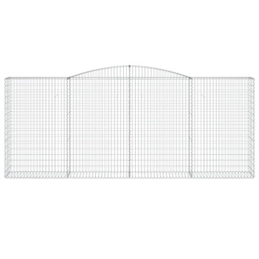 vidaXL Συρματοκιβώτια Τοξωτά 5 τεμ. 400x50x160/180 εκ. Γαλβαν. Ατσάλι