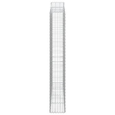 vidaXL Συρματοκιβώτιο Τοξωτό 200x30x200/220εκ. από Γαλβανισμένο Χάλυβα