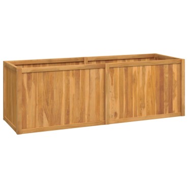 vidaXL Ζαρντινιέρα Υπερυψωμένη 150 x 50 x 50 εκ. από Μασίφ Ξύλο Teak