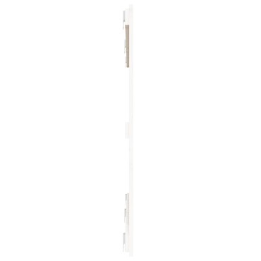 vidaXL Κεφαλάρι Τοίχου Λευκό 159,5x3x90cm από Μασίφ Ξύλο Πεύκου 1 τεμ.