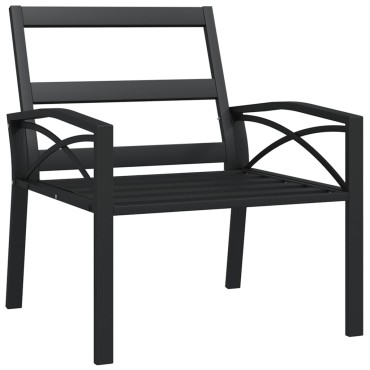 vidaXL Καρέκλες Κήπου 2 τεμ. 68x76x79cm Ατσάλι με Γκρι Μαξιλάρια Διθέσιος