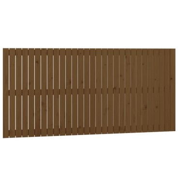 vidaXL Κεφαλάρι Τοίχου Μελί 185x3x90cm από Μασίφ Ξύλο Πεύκου 1 τεμ.