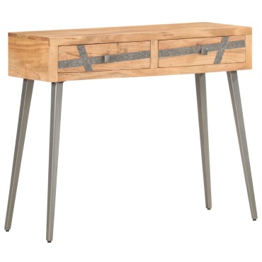 vidaXL Τραπέζι Κονσόλα 90x30x75cm από Μασίφ Ξύλο Ακακίας 1 τεμ.