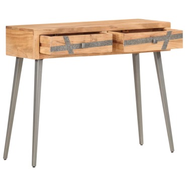 vidaXL Τραπέζι Κονσόλα 90x30x75cm από Μασίφ Ξύλο Ακακίας 1 τεμ.