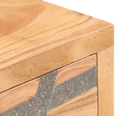 vidaXL Τραπέζι Κονσόλα 90x30x75cm από Μασίφ Ξύλο Ακακίας 1 τεμ.
