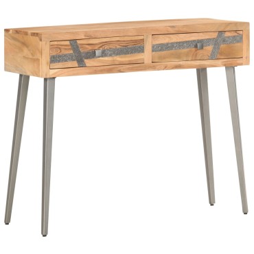 vidaXL Τραπέζι Κονσόλα 90x30x75cm από Μασίφ Ξύλο Ακακίας 1 τεμ.