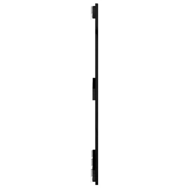 vidaXL Κεφαλάρι Τοίχου Μαύρο 185x3x90cm από Μασίφ Ξύλο Πεύκου 1 τεμ.