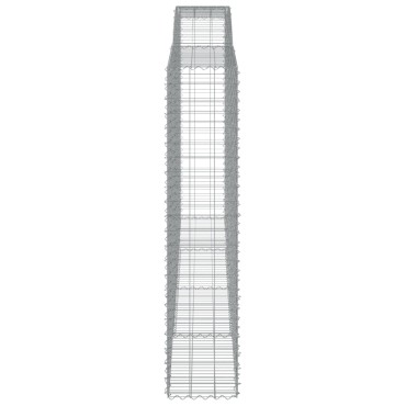 vidaXL Συρματοκιβώτια Τοξωτά 5 τεμ. 400x50x220/240 εκ. Γαλβαν. Ατσάλι