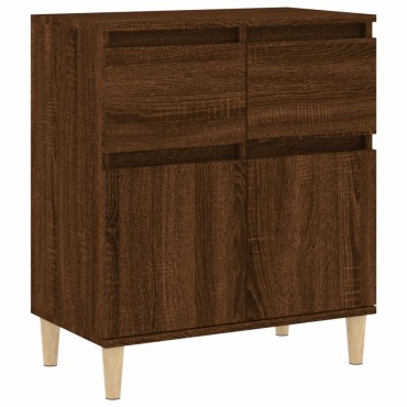 vidaXL Μπουφές Καφέ Δρυς 60x35x70cm από Επεξεργασμένο Ξύλο 1 τεμ.