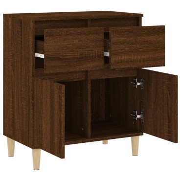vidaXL Μπουφές Καφέ Δρυς 60x35x70cm από Επεξεργασμένο Ξύλο 1 τεμ.