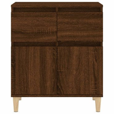 vidaXL Μπουφές Καφέ Δρυς 60x35x70cm από Επεξεργασμένο Ξύλο 1 τεμ.