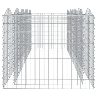 vidaXL Συρματοκιβώτιο Τοξωτό 400x100x100 εκ. από Γαλβανισμένο Σίδερο