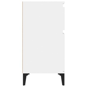 vidaXL Κομοδίνα 2 τεμ. Γυαλιστερό Λευκό 40x35x70cm