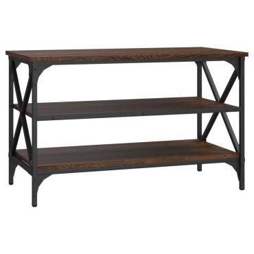 vidaXL Έπιπλο Τηλεόρασης Καφέ Δρυς 80x40x50cm Επεξεργασμένο Ξύλο 1 τεμ.