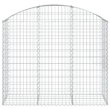 vidaXL Συρματοκιβώτιο Τοξωτό 150x50x120/140εκ. από Γαλβανισμένο Χάλυβα