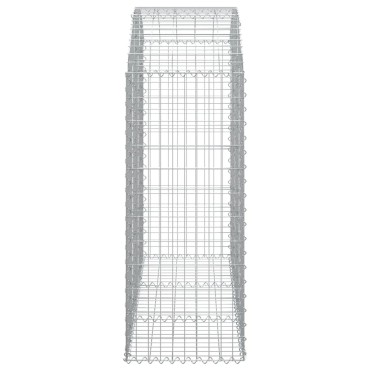 vidaXL Συρματοκιβώτιο Τοξωτό 150x50x120/140εκ. από Γαλβανισμένο Χάλυβα