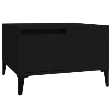 vidaXL Τραπεζάκι Σαλονιού Μαύρο 55x55x36,5cm από Επεξεργασμένο Ξύλο 1 τεμ.