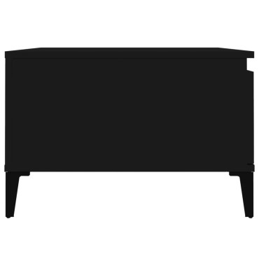 vidaXL Τραπεζάκι Σαλονιού Μαύρο 55x55x36,5cm από Επεξεργασμένο Ξύλο 1 τεμ.