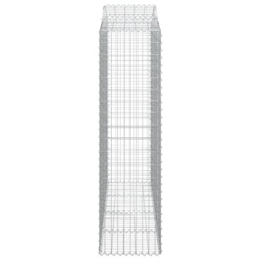 vidaXL Συρματοκιβώτιο Τοξωτό 200x50x180/200εκ. από Γαλβανισμένο Χάλυβα