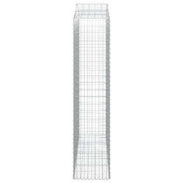vidaXL Συρματοκιβώτιο Τοξωτό 200x50x220/240εκ. από Γαλβανισμένο Χάλυβα