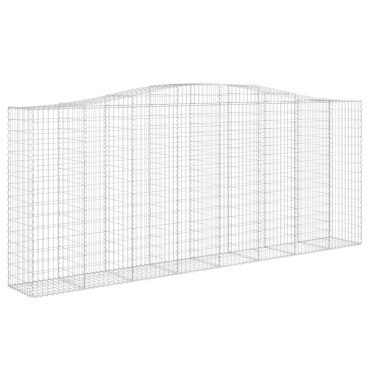 vidaXL Συρματοκιβώτια Τοξωτά 5 τεμ. 400x50x160/180 εκ. Γαλβαν. Ατσάλι
