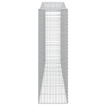 vidaXL Συρματοκιβώτια Τοξωτά 5 τεμ. 400x50x160/180 εκ. Γαλβαν. Ατσάλι