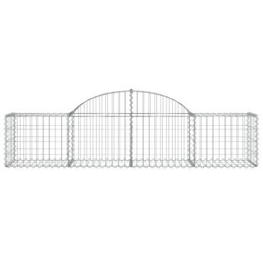 vidaXL Συρματοκιβώτια Τοξωτά 18 τεμ. 200x50x40/60 εκ. Γαλβαν. Ατσάλι